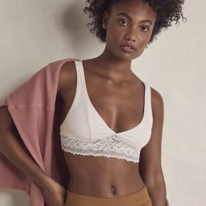 Free PEOPLE intimately essential longline bralette bra ivory xs